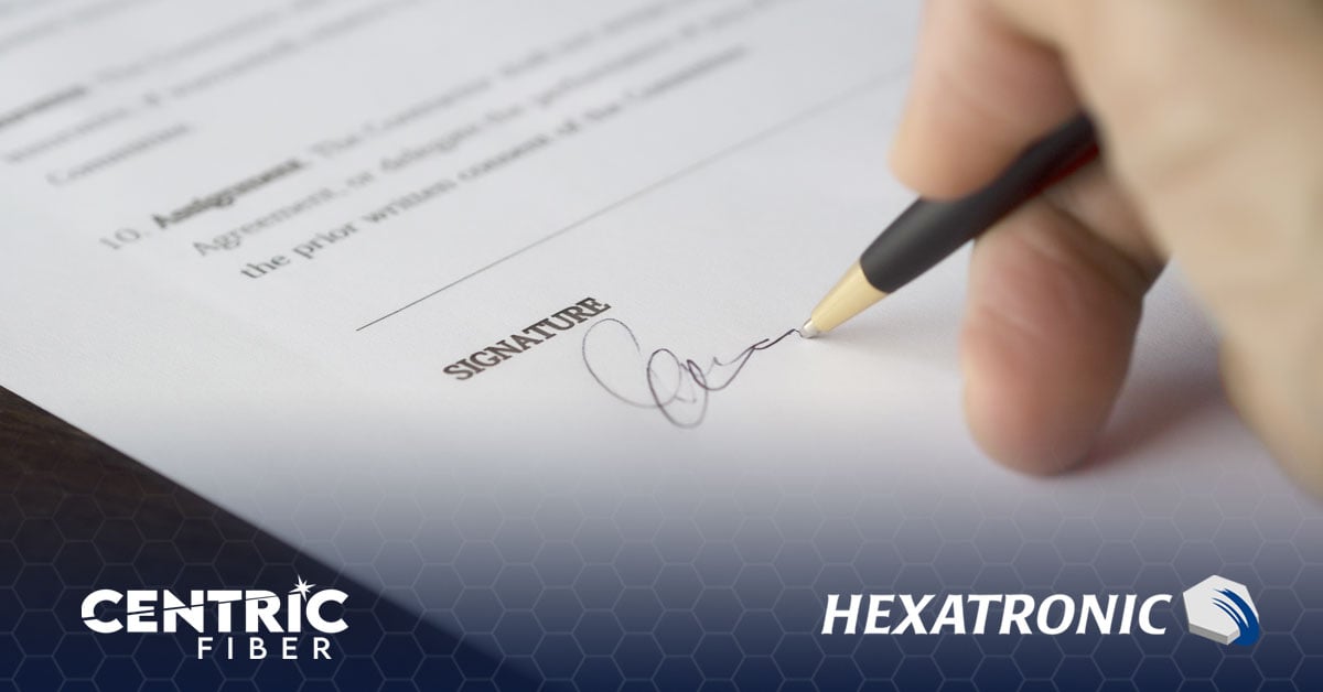 Hexatronic tecknar avtal med Centric Fiber